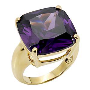 STUNNING 30CT CRT AMETHYST SOLITAIRE RING-size7/8